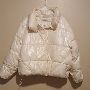 Women's Cream Bomber Jacket